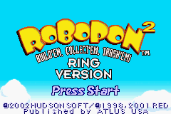 Robopon 2 - Ring Version Title Screen